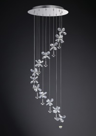 IL31143  Aviva Crystal 24W LED Pendant